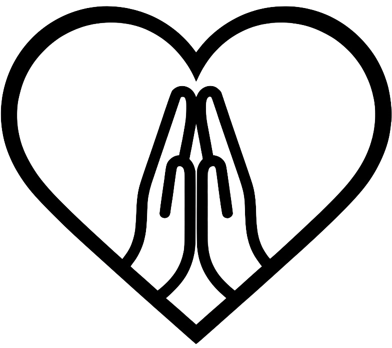 Anjali mudra love icon